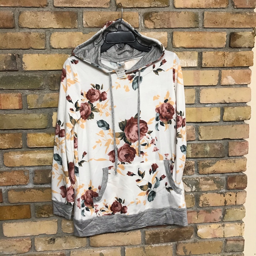 Floral hoodie